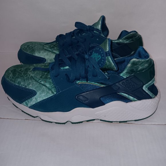 NIKE HUARACHE GREEN ABYSS TURBO GREEN SNEAKERS - Picture 7 of 7